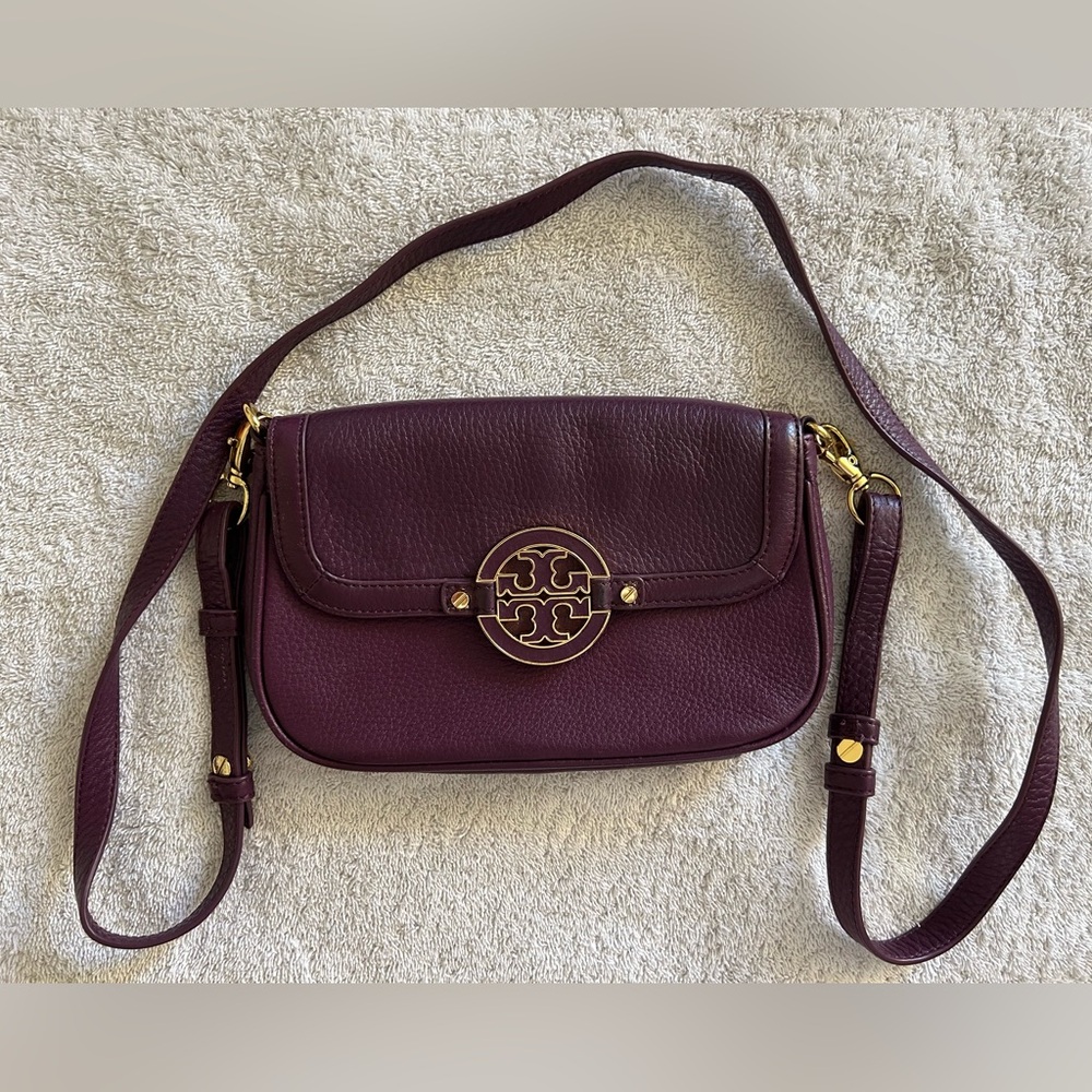 Tory Burch Amanda Small Crossbody Bag - Purple/Burgundy